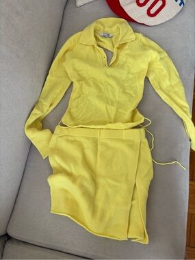 Yellow Knit Skirt -Frankie's Bikinis